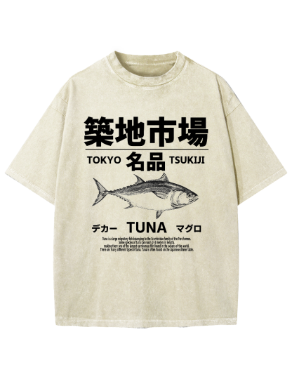 Tsukiji Tuna Vintage Washed T-shirt