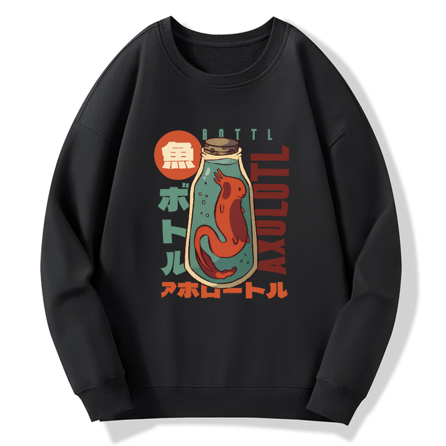 Mexican blunt mouthed salamander Cotton Pullover Sweatshirt