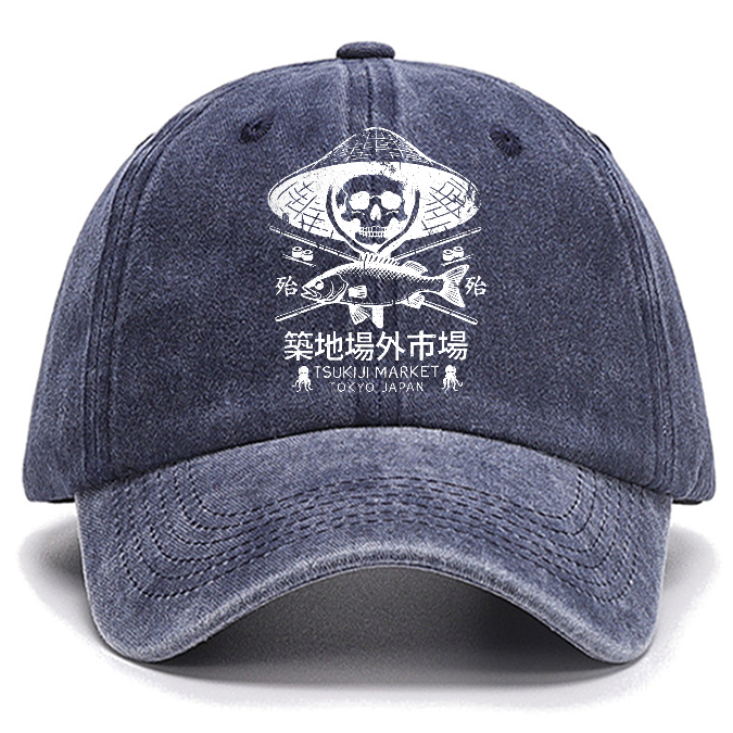 Tsukiji Market Skeleton Cotton Hat