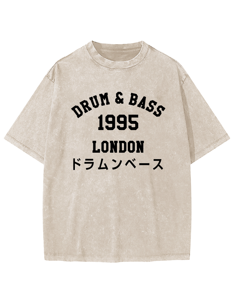 Drum & Bass 1995Vintage Washed T-shirt