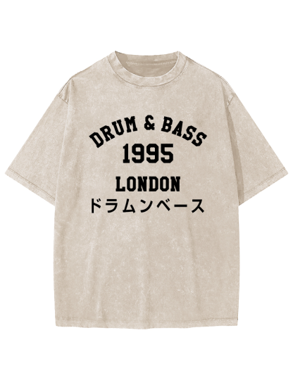 Drum & Bass 1995Vintage Washed T-shirt