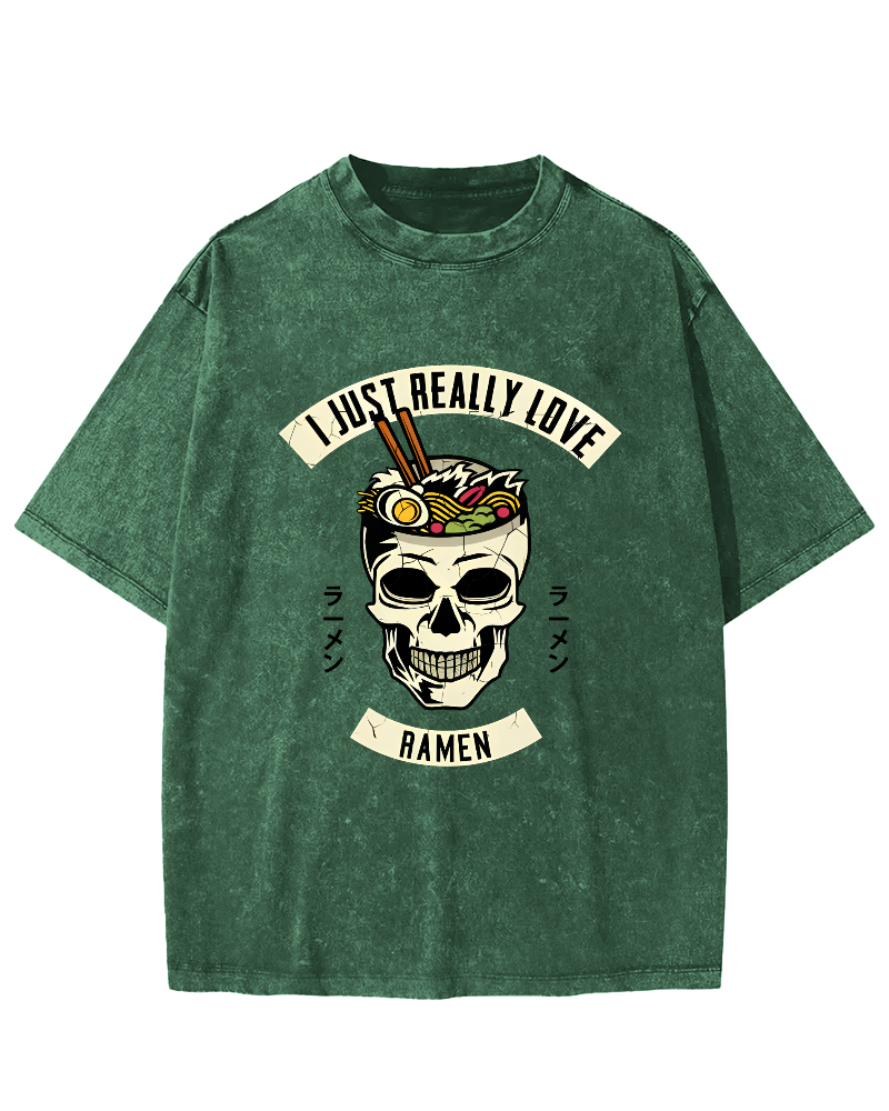 I like Sushi Vintage Washed T-shirt-Zazasy