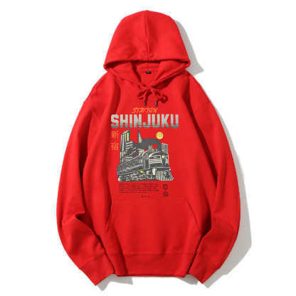 Shinjuku, Tokyo Cotton Hooded Sweatshirt