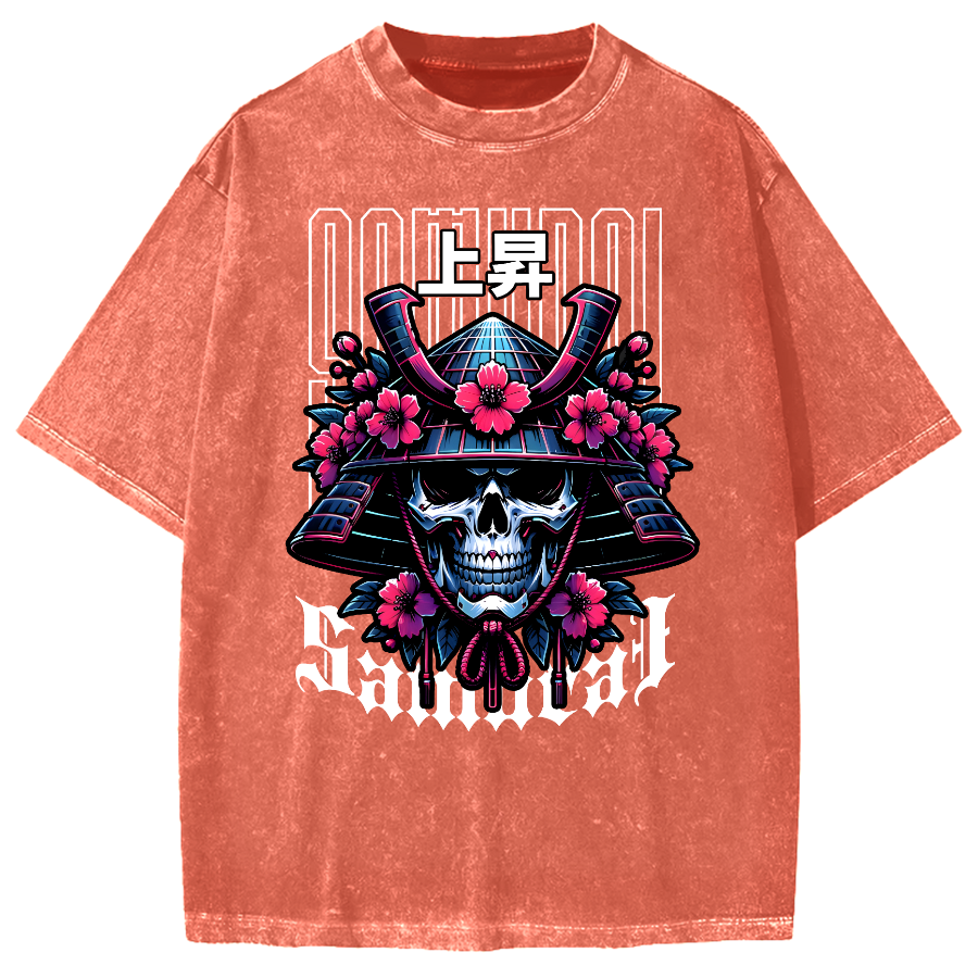 Cyberpunk Samurai Vintage Washed T-shirt