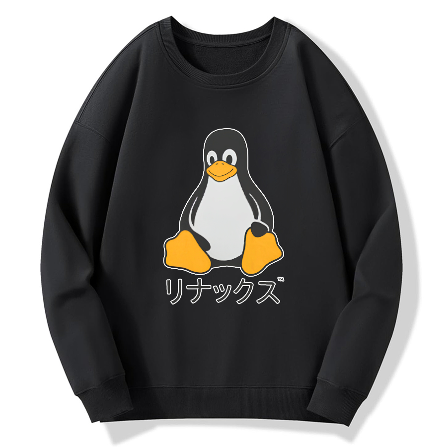 Japanese tailcoat Cotton Pullover Sweatshirt