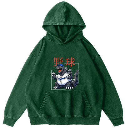 Baseball Is My Favorite Sport Vintage Distressed Hoodie-Zazasy