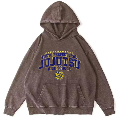 Tokyo Metropolitan University of Science and Technology Vintage Washed Hoodie-Zazasy