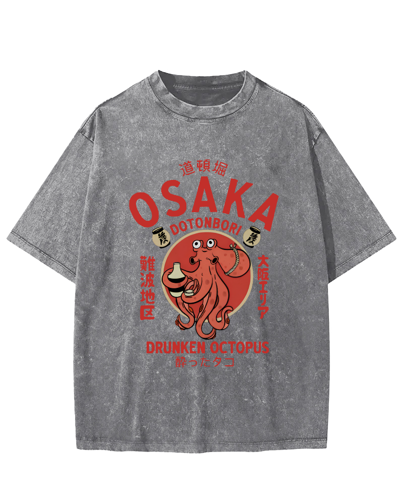 OSAKA Japan Vintage Washed T-shirt