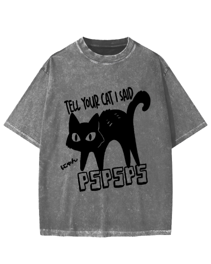 Attract Cats Vintage Washed T-shirt