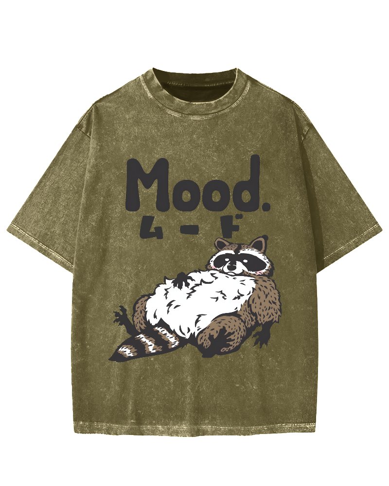 Mood Raccoon Vintage Washed T-shirt