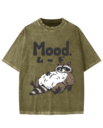 Mood Raccoon Vintage Washed T-shirt