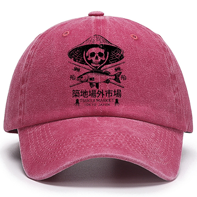 Tsukiji Market Skeleton Cotton Hat