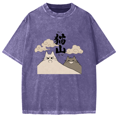 Cat Mountain Vintage Washed T-shirt