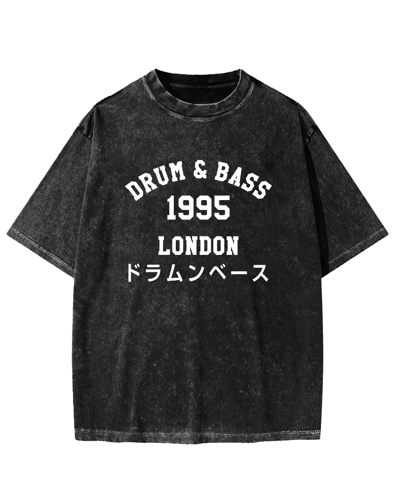 Drum & Bass 1995Vintage Washed T-shirt