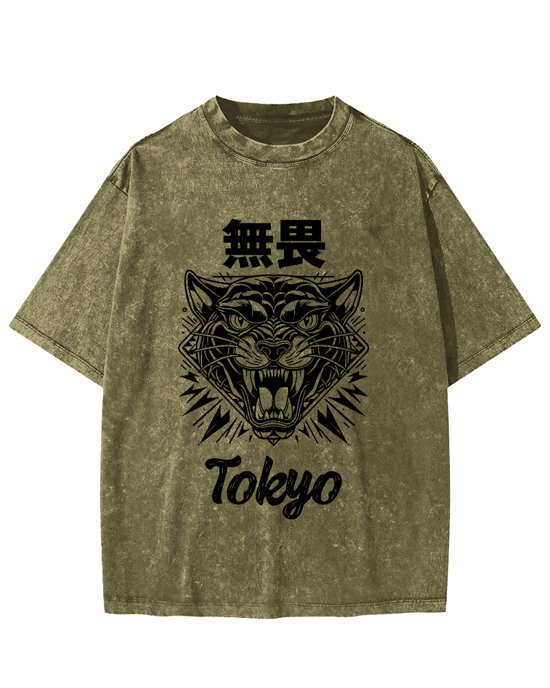 Tokyo Fearless Vintage Washed T-shirt-Zazasy