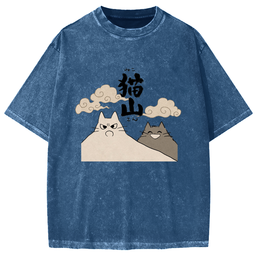 Cat Mountain Vintage Washed T-shirt