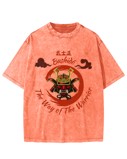 Samurai Spirit Vintage Distressed T-shirt-Zazasy