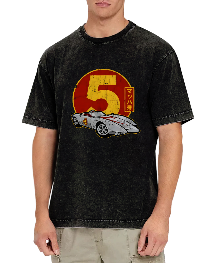 Pumpkin Art Painting Vintage Washed T-shirt