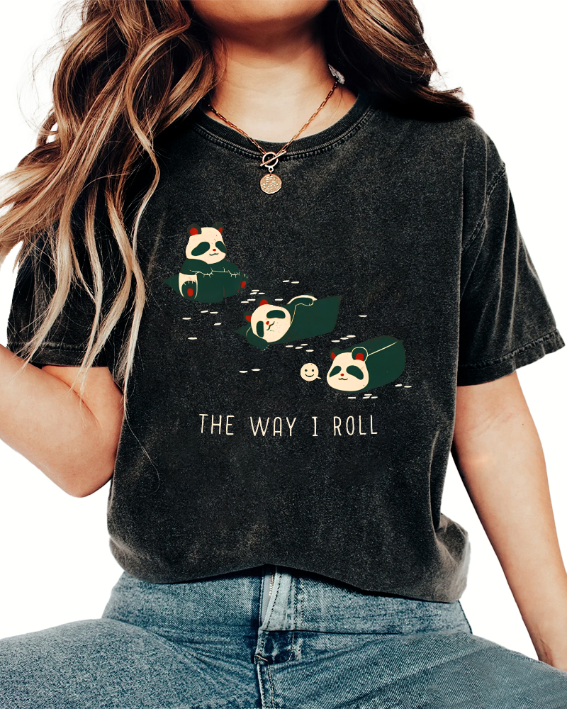 The Way I Roll Vintage Washed T-shirt-Zazasy