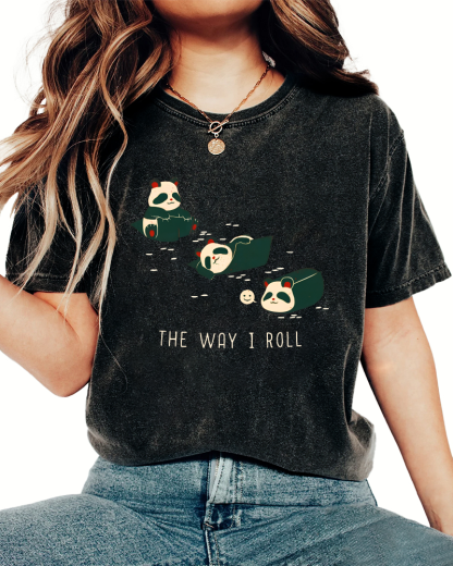 The Way I Roll Vintage Washed T-shirt-Zazasy