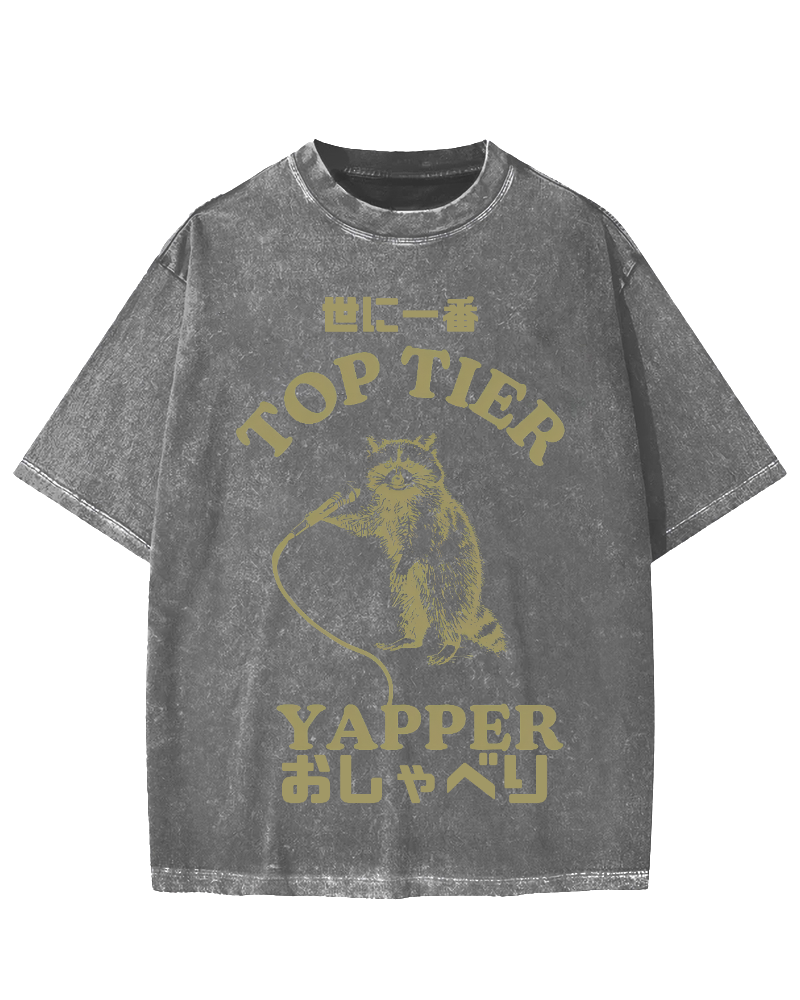 Top tier yapper Vintage Washed T-shirt