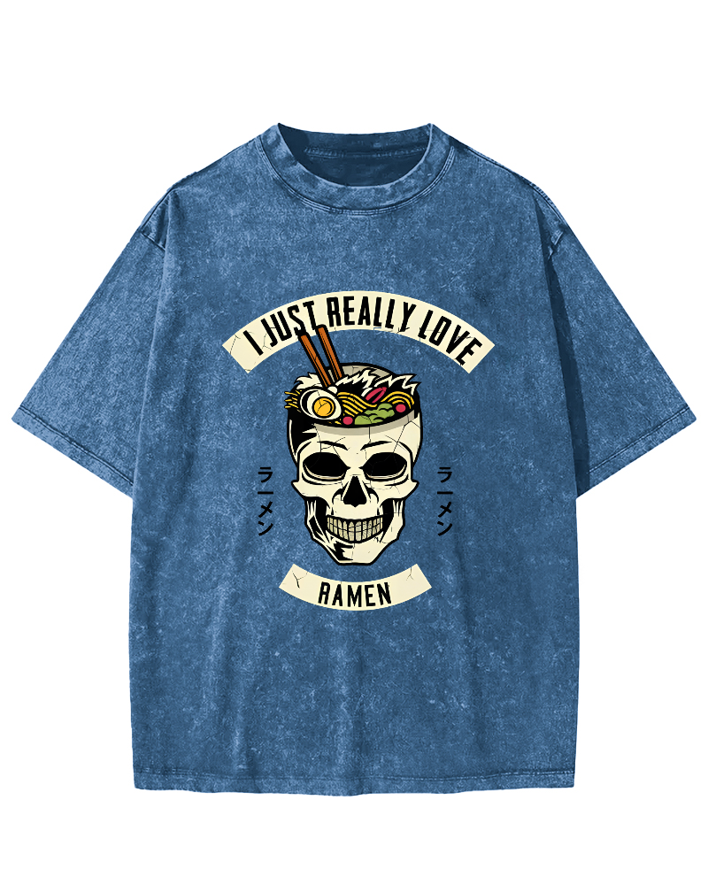 I like Sushi Vintage Washed T-shirt-Zazasy