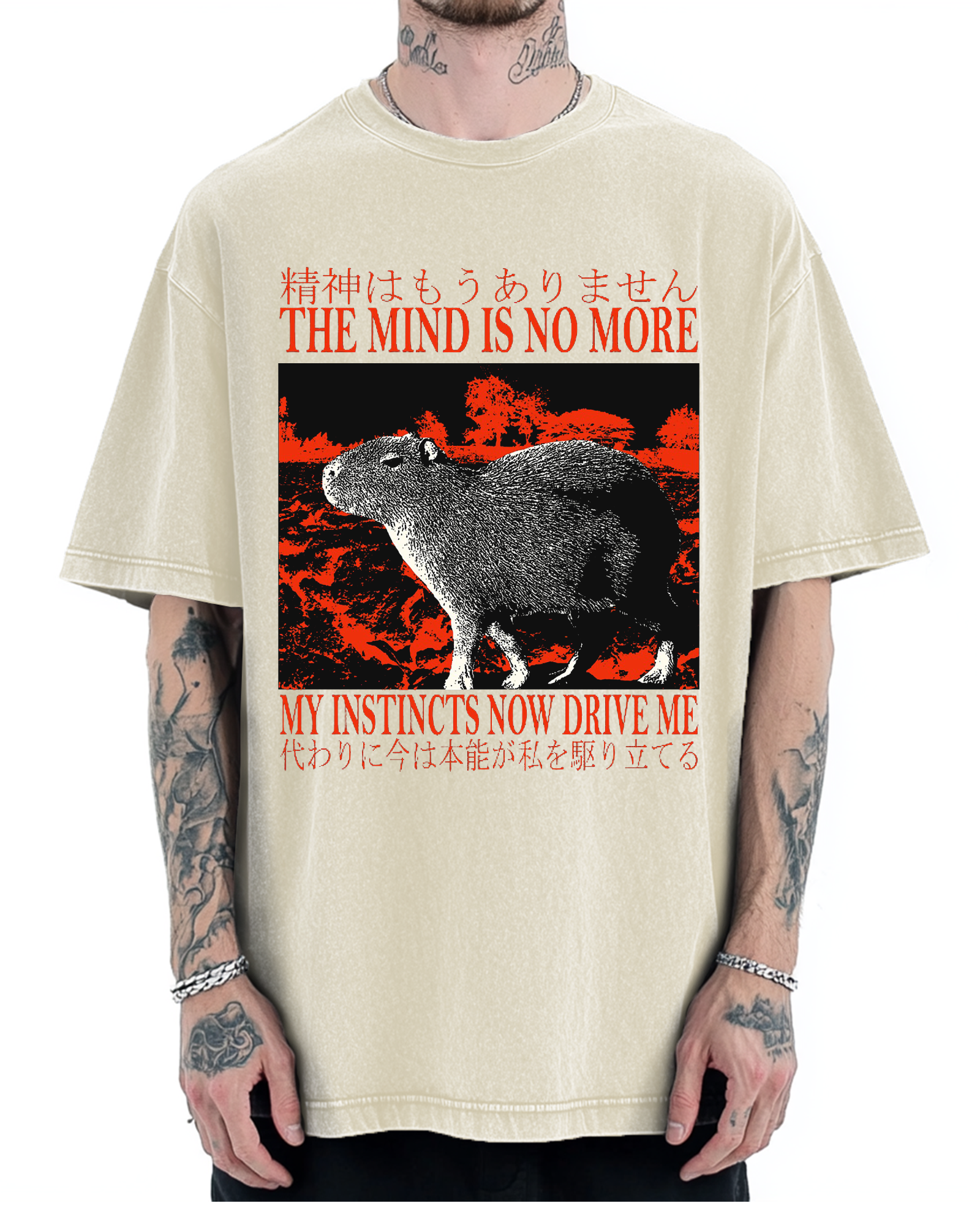 Intuition Capybara Vintage Washed T-shirt