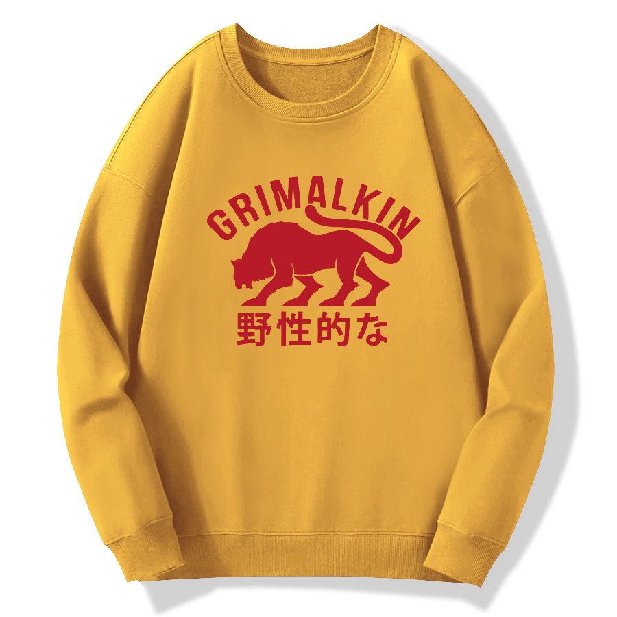Grimalkin Cotton Pullover Sweatshirt