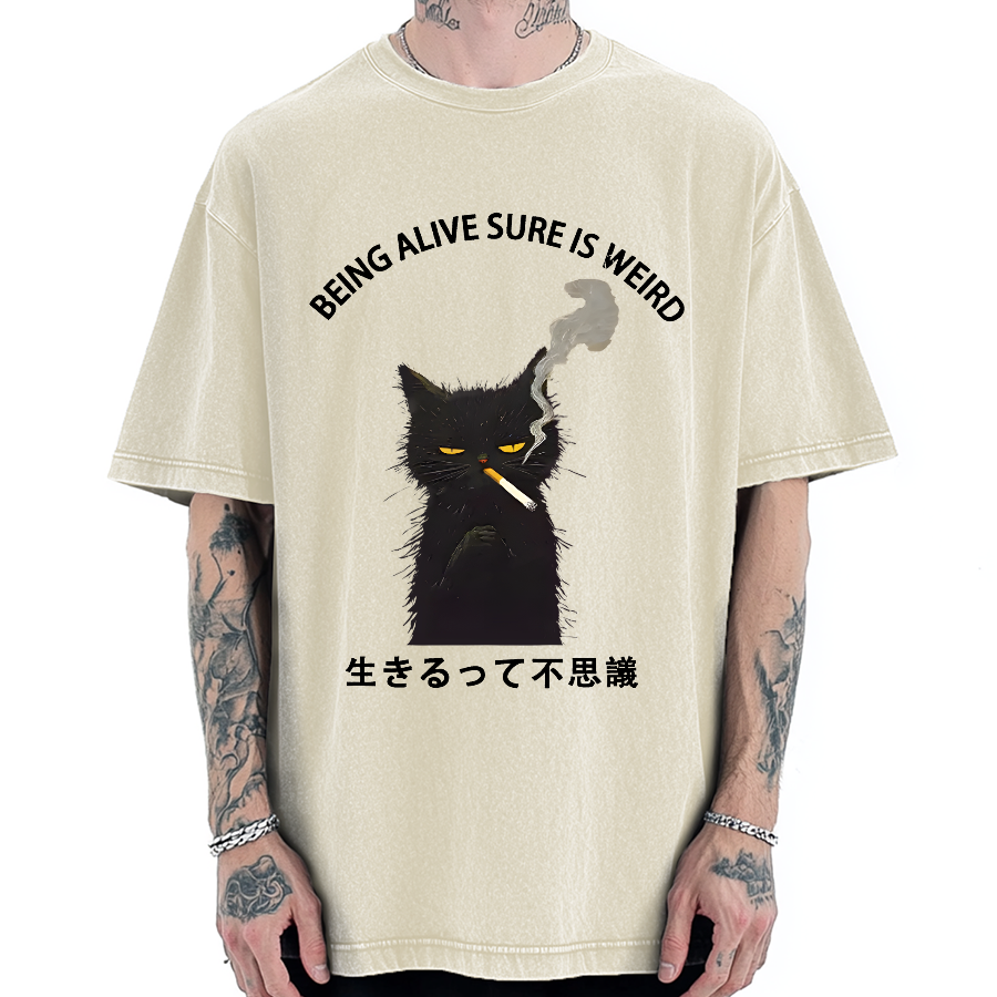 Being Alive Sure Is Weird Vintage Washed T-shirt
