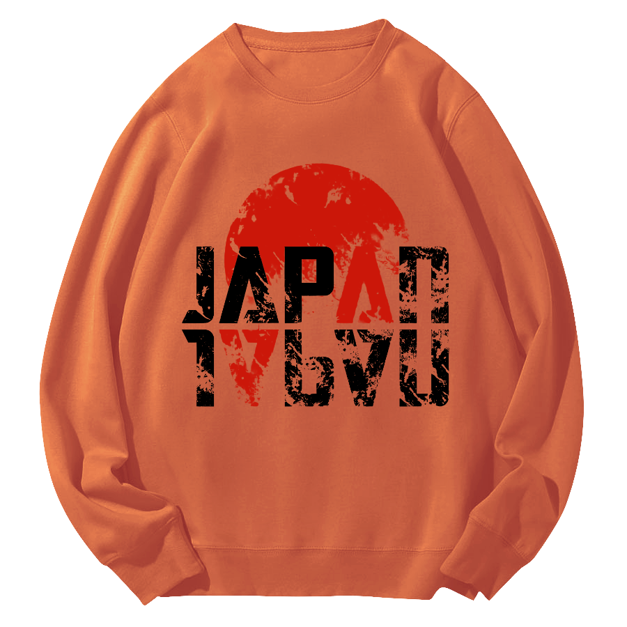 Japan Round Neck Sweatshirt-Zazasy