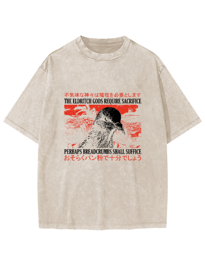 Dove Japanese Washed T-shirt-Zazasy