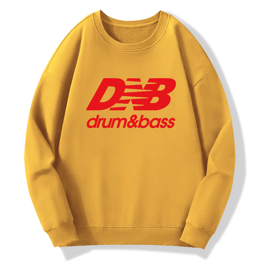 Drum And Bass Cotton Pullover Sweatshirt