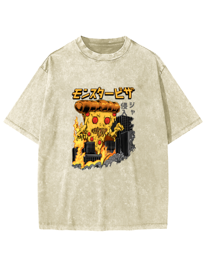 Japanese Personalized Abstract Patterns Vintage Distressed T-shirt-Zazasy