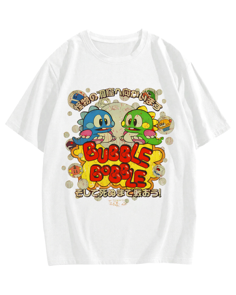 Monster Paradise Japanese Pure Cotton Leisure T-shirt-Zazasy