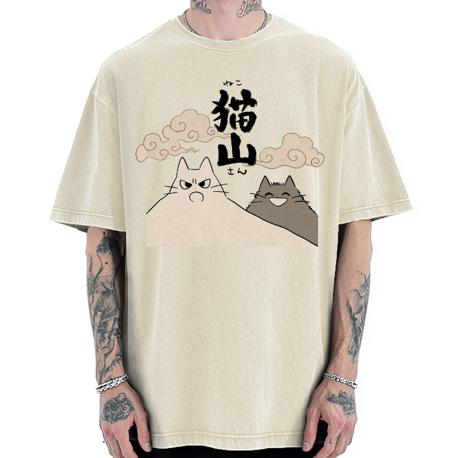 Cat Mountain Vintage Washed T-shirt