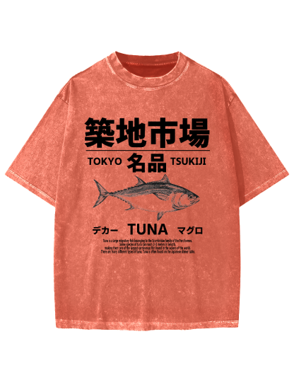 Tsukiji Tuna Vintage Washed T-shirt
