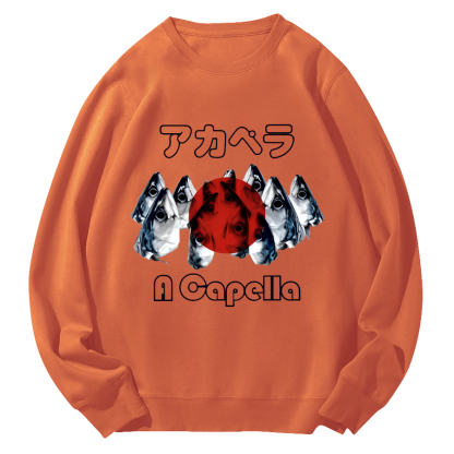 Japanese Seafood Market Round Neck Sweatshirt-Zazasy