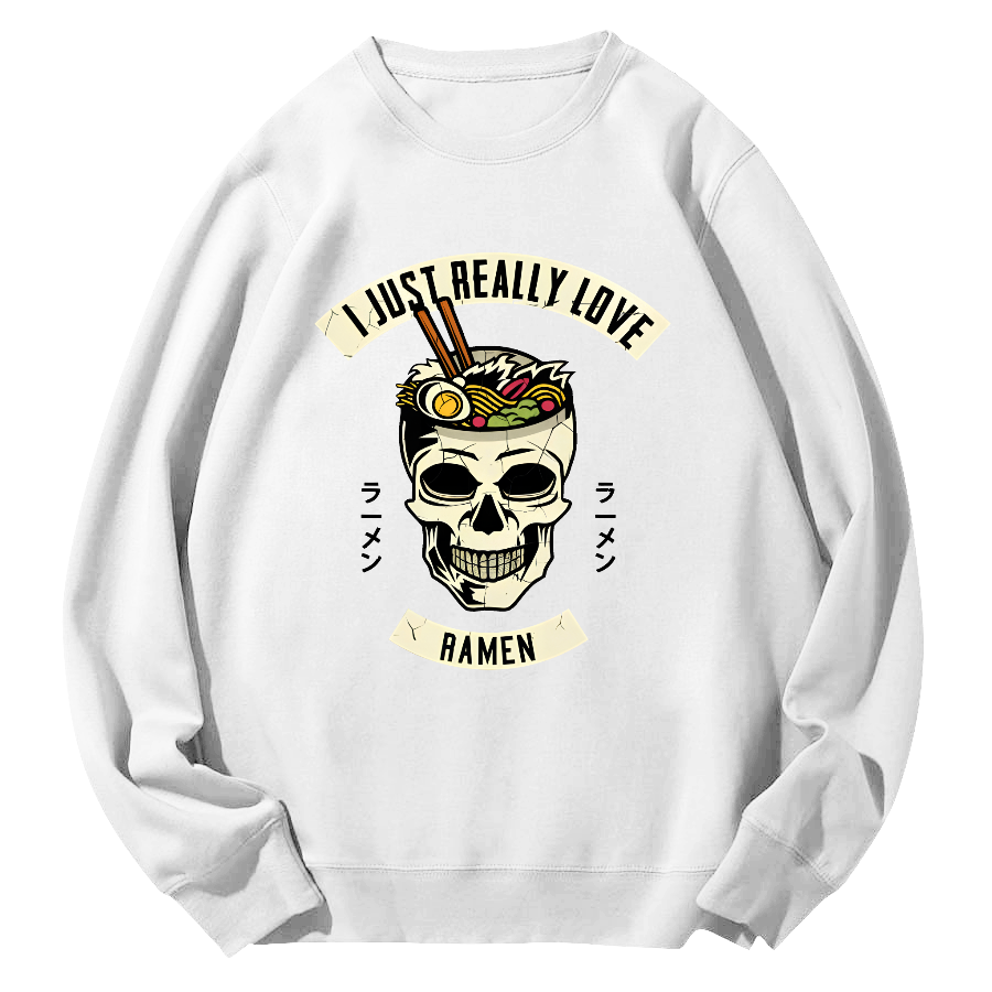 I like Sushi Round Neck Sweatshirt-Zazasy