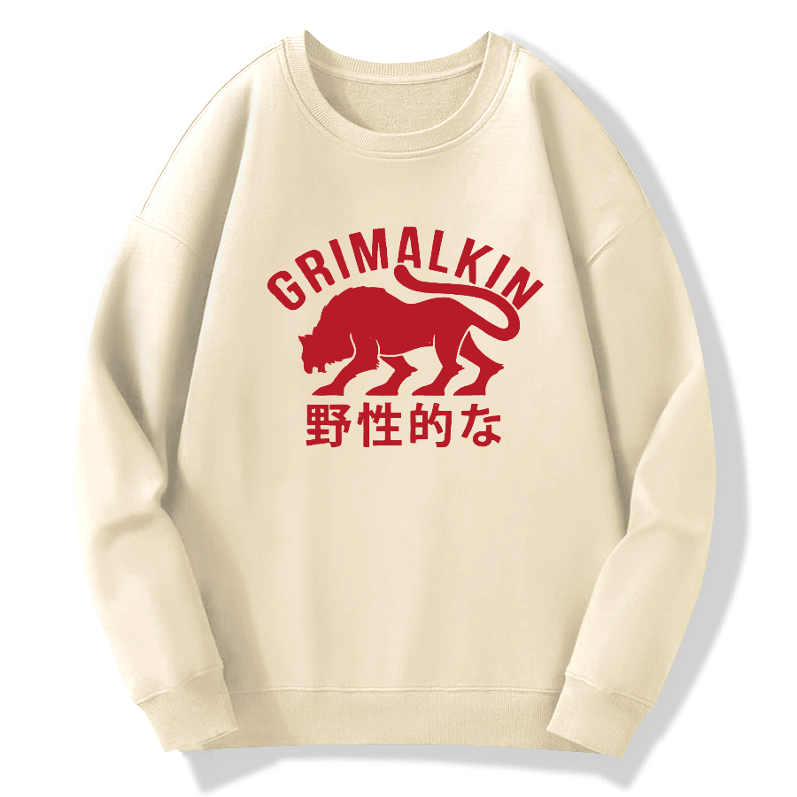 Grimalkin Cotton Pullover Sweatshirt