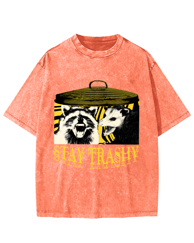 Raccoons And Opossums Vintage Distressed T-shirt-Zazasy