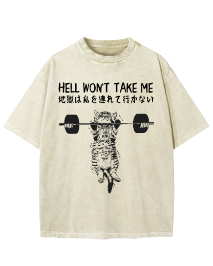 Hell Won't Take Me Vintage Washed T-shirt