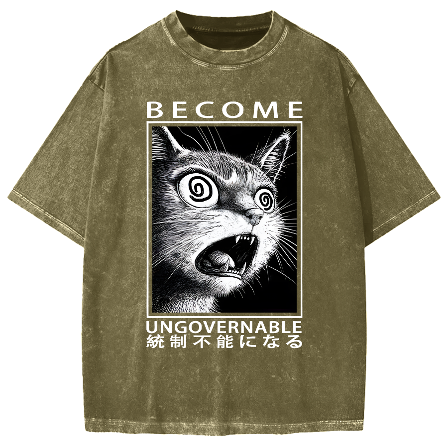 Become Ungovernable Japanese Vintage Washed T-shirt