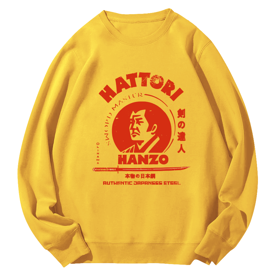 Hattori Hanzo Round Neck Sweatshirt-Zazasy