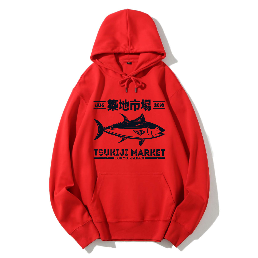 Tokyo Tsukiji Market Cotton Hoodie