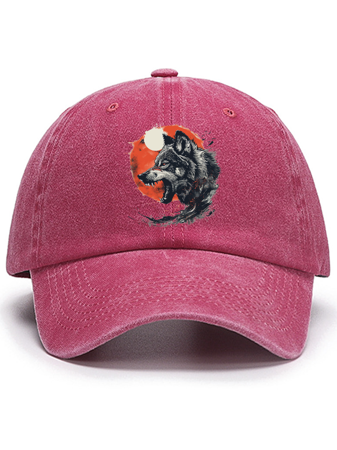 Wolf Moon Cotton Hat-Zazasy