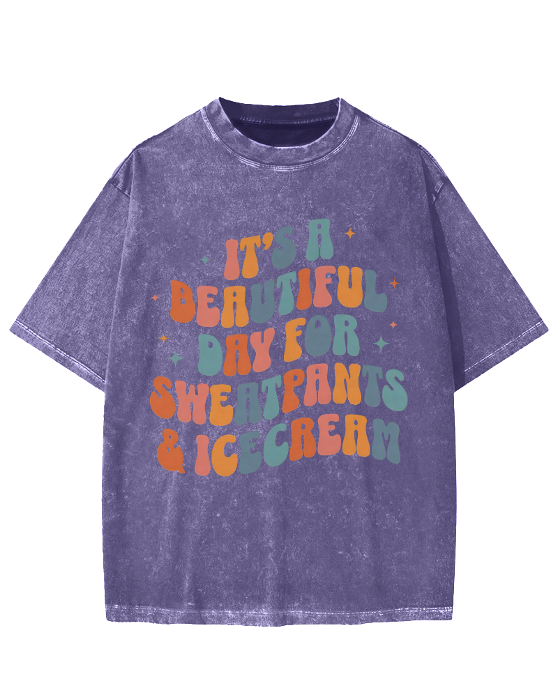 Sweatpants & Icecream Vintage Washed T-shirt