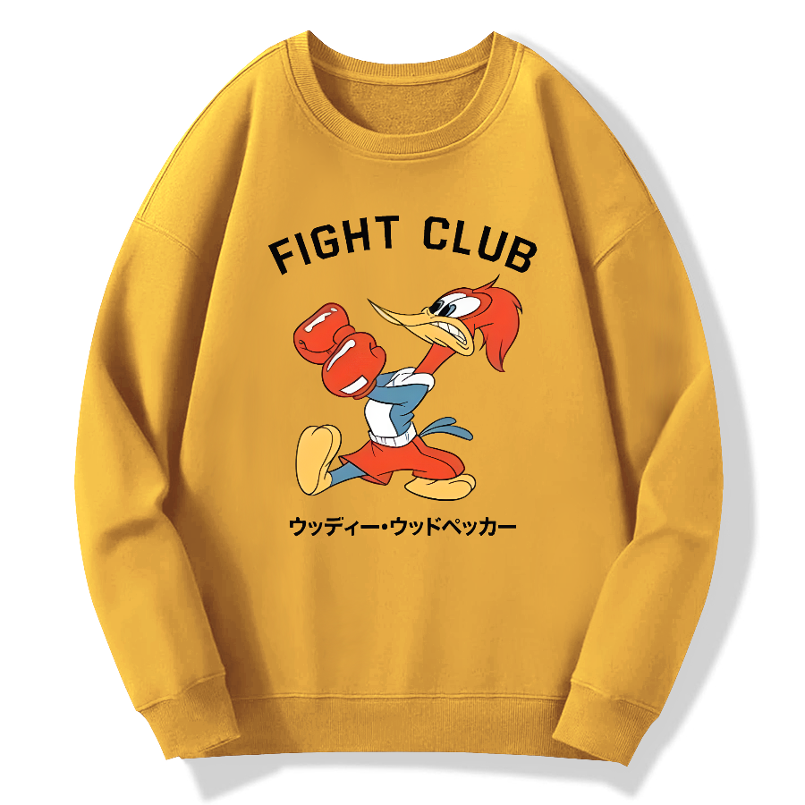 Fight Club Retro Japanese Style Cotton Pullover Sweatshirt