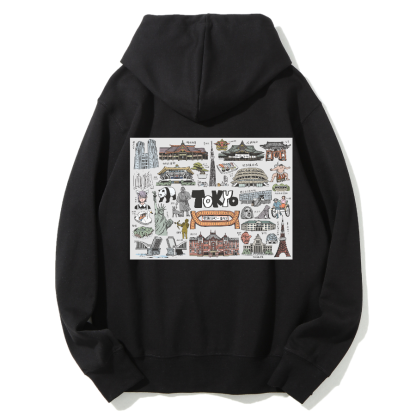 Tokyo Scenic Cotton Hoodie