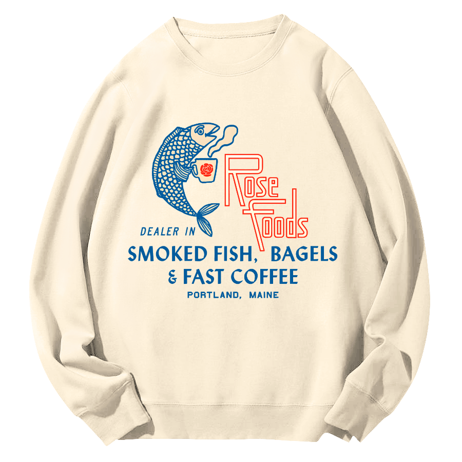 Rose Foods Round Neck Sweatshirt-Zazasy