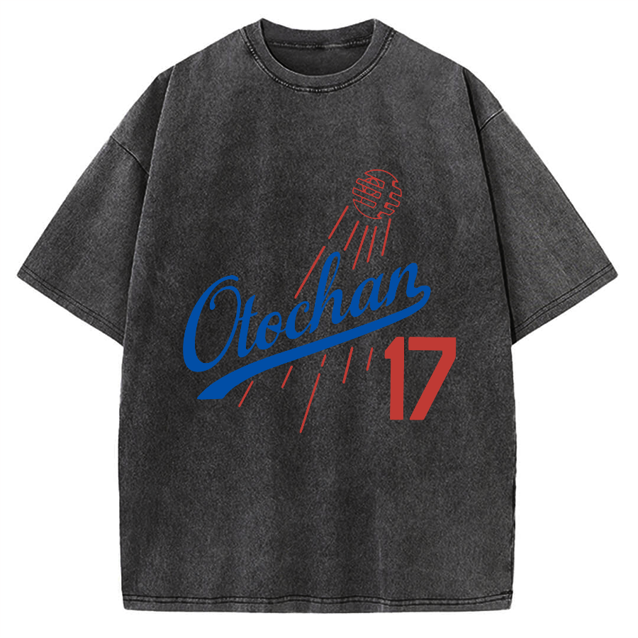 Otochan 17 Father's Japanese romanization Vintage Washed T-shirt